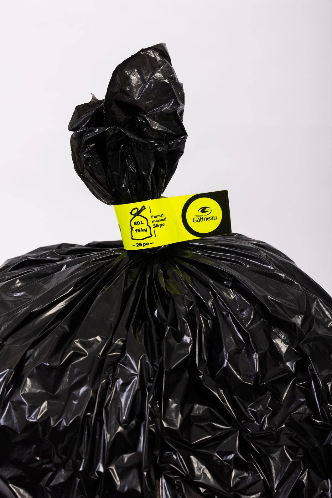 Paquet de 5 étiquettes de surplus d'ordures admissibles